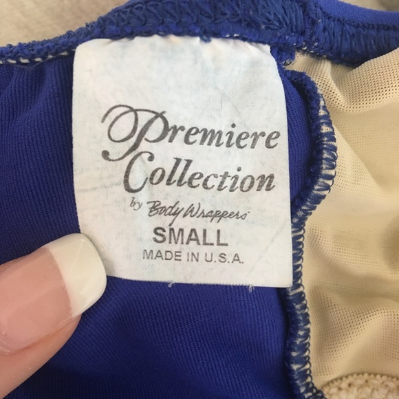 Body wrappers blue leotard with open back - Picture 3 of 3